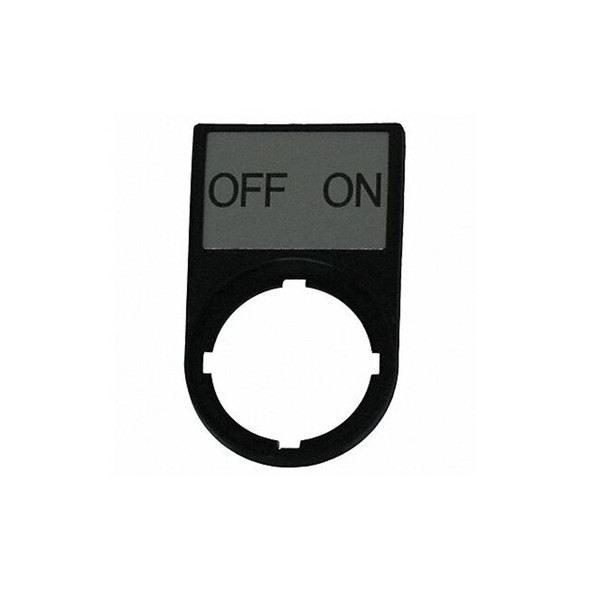 Eaton LegendPlate,Off-On,Blk/Blk,Rectangular M22S-ST-GB10 Eaton LegendPlate,Off-On,Blk/Blk,Rectangular M22S-ST-GB10