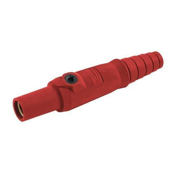 Hubbell Wiring Device-Kellems Single Pole Inline, 150 A, Female, Red HBL15FR