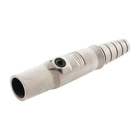 Hubbell Wiring Device-Kellems Single Pole Inline, 150 A, Male, White HBL15MW