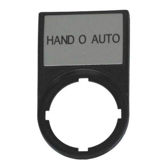 Eaton Legend Plate,Rectangular,Black M22S-ST-D12