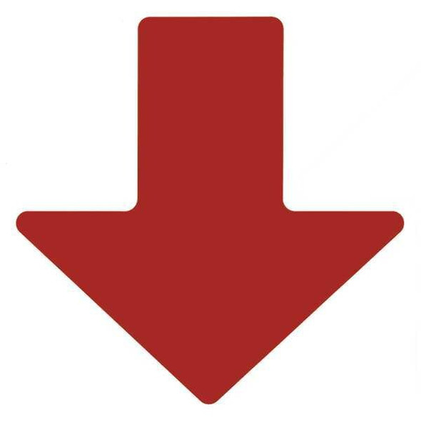 Brady Floor Tape,Red,2 inx5 in,Arrow,PK100 104412 Brady Floor Tape,Red,2 inx5 in,Arrow,PK100 104412