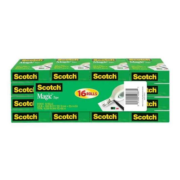 3m Office Tape,Matte Acetate,PK16 810K16