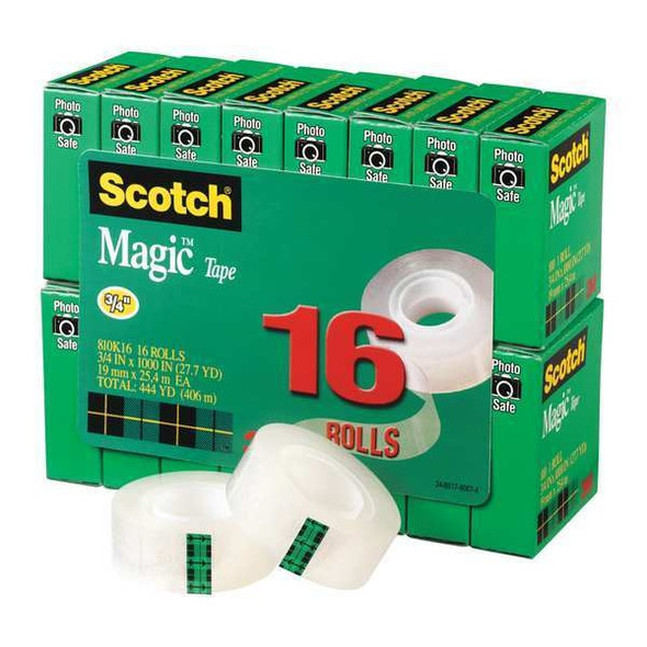 3m Office Tape,Matte Acetate,PK16 810K16