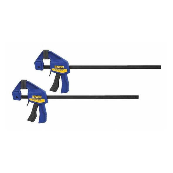 Irwin Bar Clamp,12" Cap.,2-7/16" Throat D,PK2 1964745