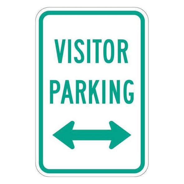 Lyle Visitor Parking Sign,18" x 12, T1-1040-EG_12x18 T1-1040-EG_12x18