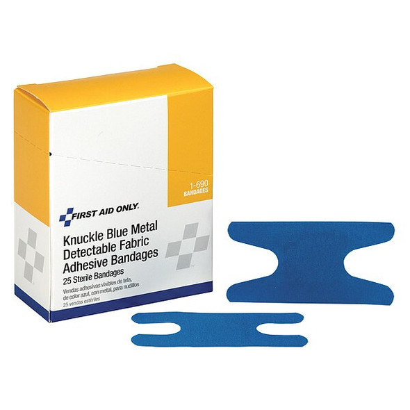 First Aid Only Metal Detectable Knuckle Bandage, PK25 1-690