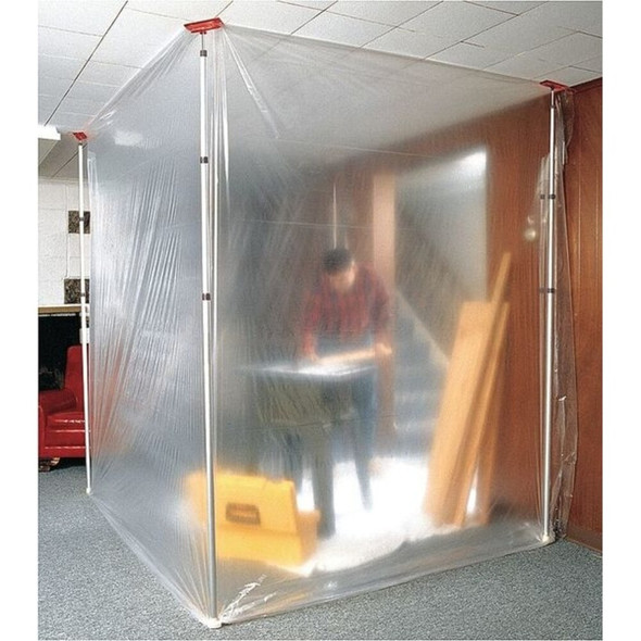 Zipwall Barrier System,With 2 Steel 10 Ft Poles ZP2