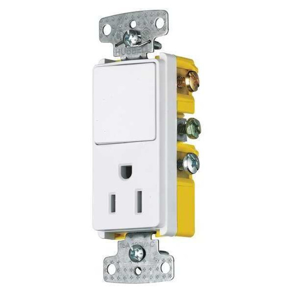 Bryant Combo Device,White,1P,Switch and Recpt RCD108W