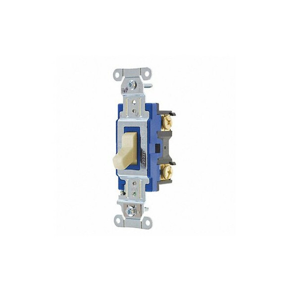 Bryant Wall Switch,15A,Ivory,1-Pole Type,Toggle 4801BI