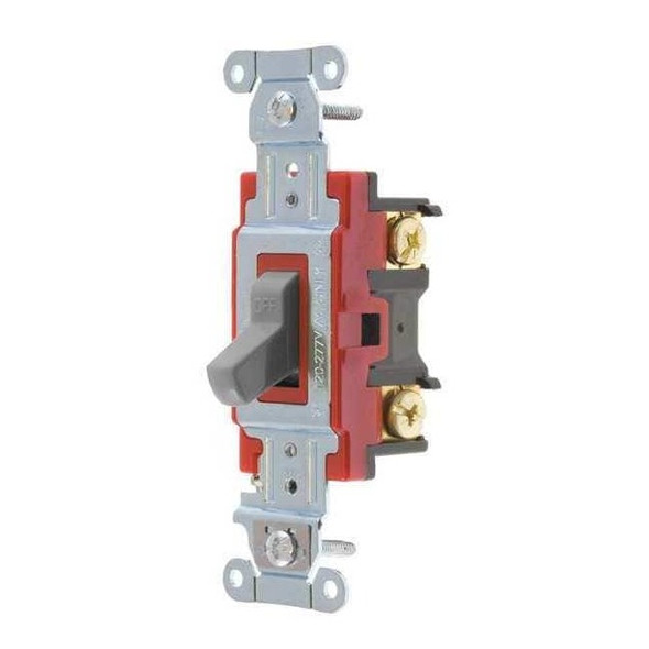 Bryant Wall Switch, 2 hp, Toggle, 20 A, Gray 4902BGRY