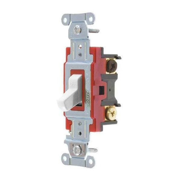 Bryant Wall Switch, 2 hp, Toggle, 20 A, White 4903BW