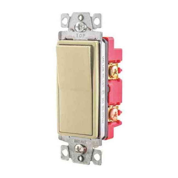 Bryant Wall Switch, 2 hp, Rocker, 20 A, Ivory 9904I