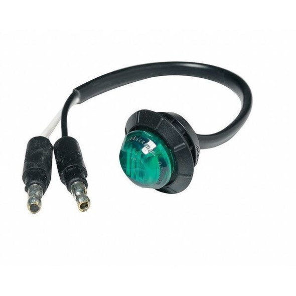 Maxxima Courtesy, 3/4In, LED, Green, Clear Lens M09300G