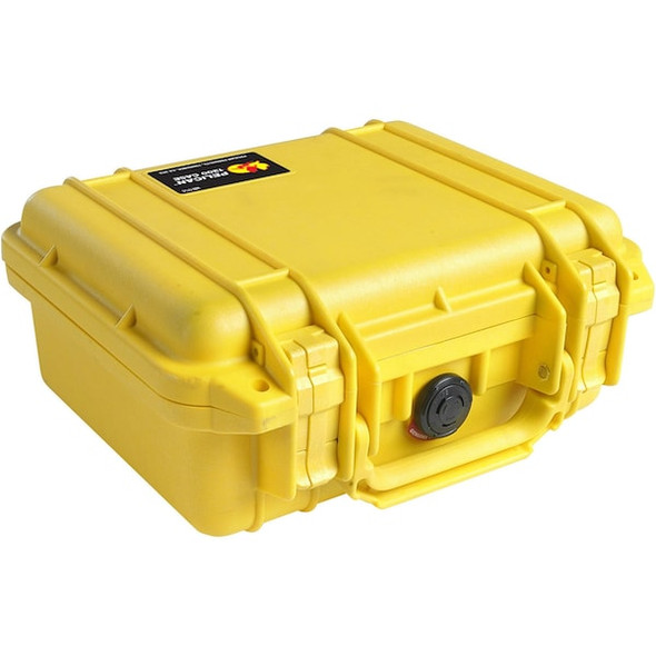 Pelican Yellow Protective Case, 10.62"L x 9.68"W x 4.87"D 1200NF