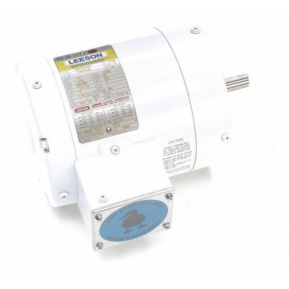 Leeson Washdown Motor,1/2 HP,3-Phase,56C Frame 113473.00