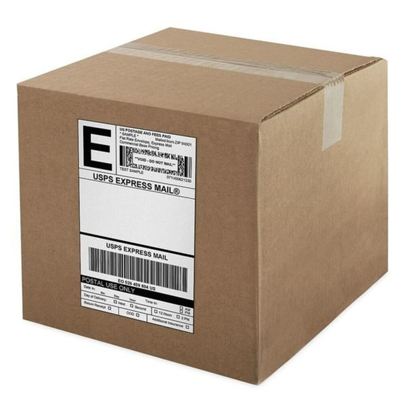 Printer Label, 6 in Label W, 4 in Label H, 220 Labels per Roll, Black-White  1744907