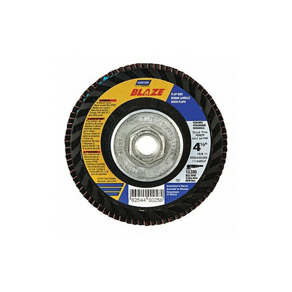 Norton Abrasives Flap Disc,5 In x 120 Grit,7/8 66254400519