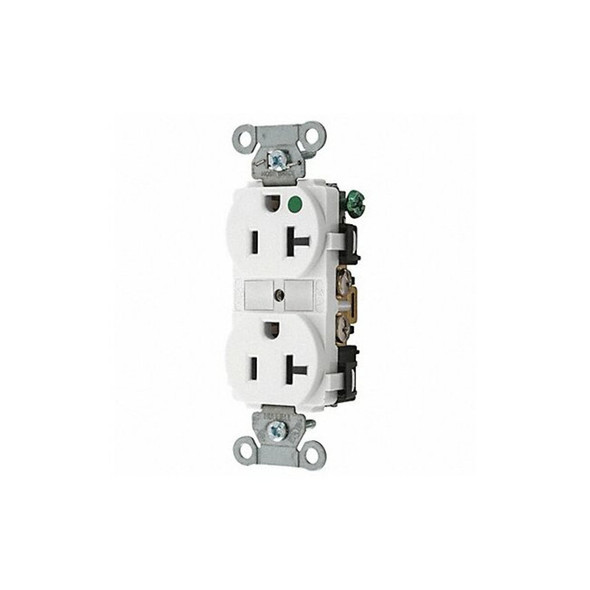 Bryant Receptacle,White,20A,1.0 HP,2 Poles 8300HBW