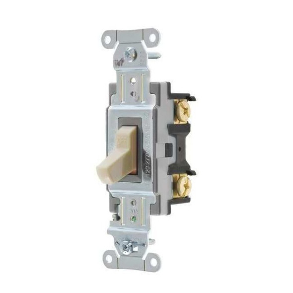 Bryant Wall Switch, 2 hp, Toggle, 20 A, Brown 4902B