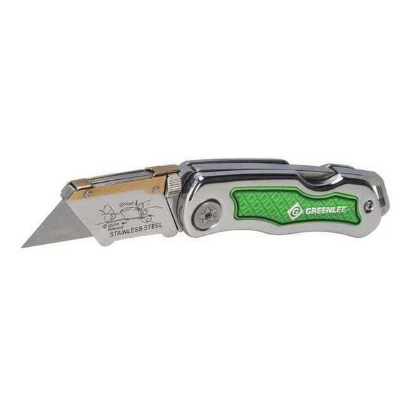 Greenlee Utility Folding Utility Knife, Folding Retractable, 8.9" 0652-22