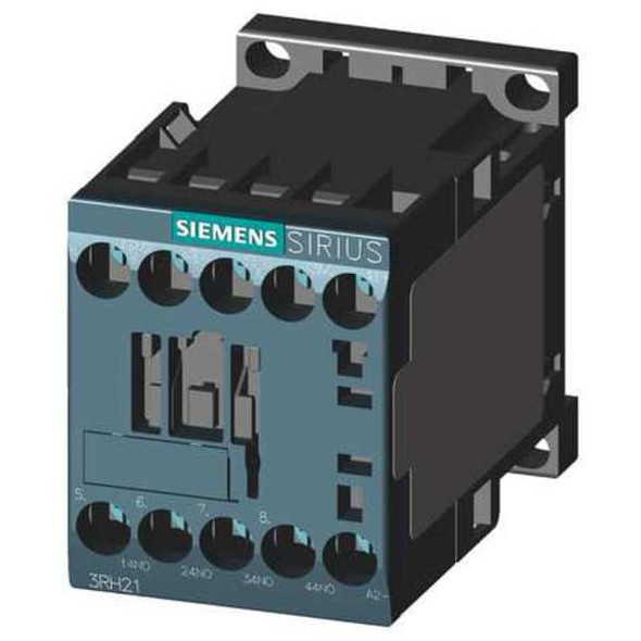Siemens IEC Control Relay, 4NO, 110/120VAC, 10A 3RH21401AK60