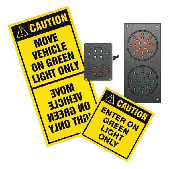 Ideal Warehouse Innovations Exterior Traffic Lights,Plastic,Black 60-5411-U