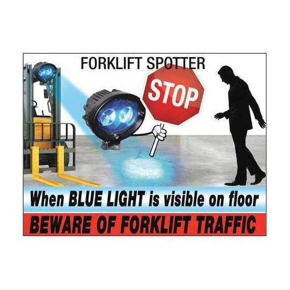 Ideal Warehouse Innovations Warning Safety Sign,Aluminum 70-1095-1