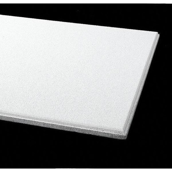 Armstrong Ceramaguard Ceiling Tile, 24 in W x 48 in L, Square Lay-In, 15/16 in Grid Size, 6 PK 605C