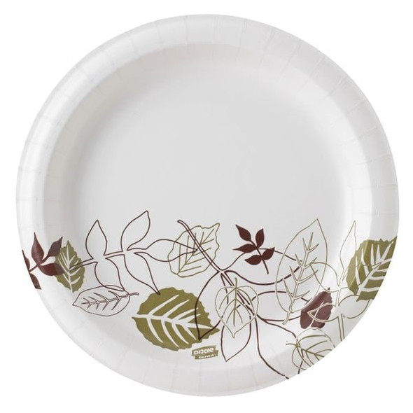Dixie Disposable Paper Plate, 8 1/2 in, Pathways, Multi Color, PK500 SXP9PATH