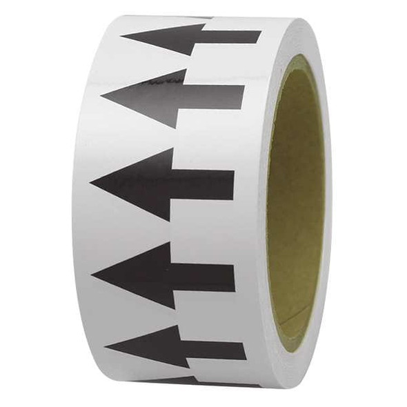 Incom Arrow Tape,Black/White,1 In. W, PMA159 PMA159