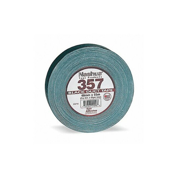 Nashua Duct Tape, Black, 60 yd L, 1-7/8 in W 357