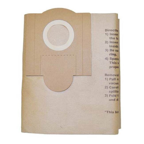 Fein Vacuum Bag, Dust, Micron Filter, 3 PK 913038K01