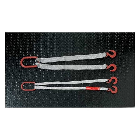 Lift-All Web Sling, Type X, 3 ft L, 2 in W, Polyester, Silver DOSEE1802TFX3
