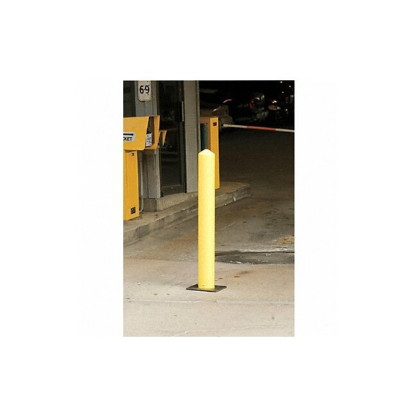 Manufacturer Varies Bollard, 7", Polyethylene, Yellow 9VF32