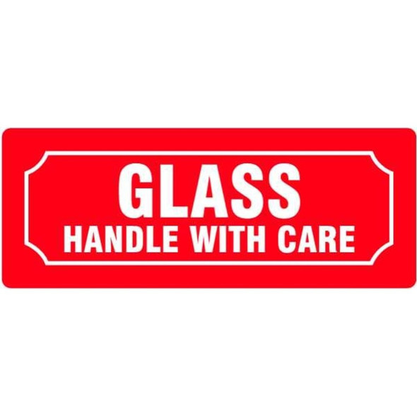 Brady Instructional Handling Label, Red, PK500 22558LS