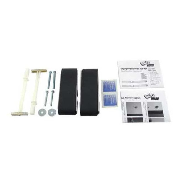 Quakehold! Equipment Wall Strap, Black RW.2X48.B.2.1