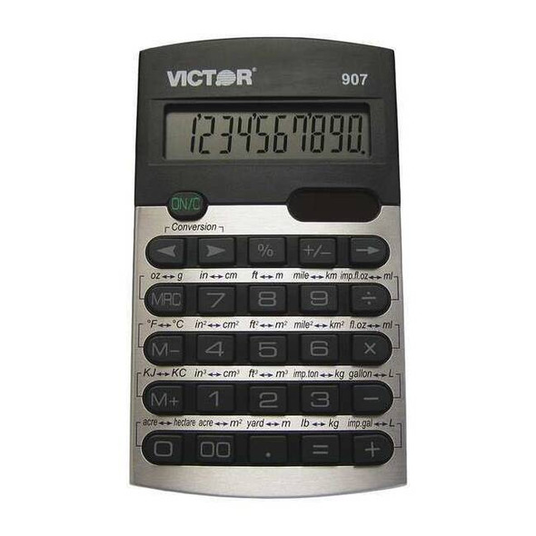 Victor Technology Metric Conversion Calculator,10 Digits 907