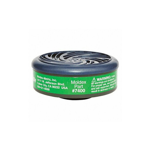 Moldex Cartridge,Green,Bayonet,PK2 7400