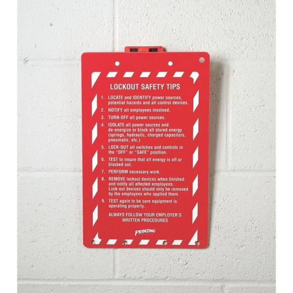 Brady Lockout Clipboard, Red LOCB