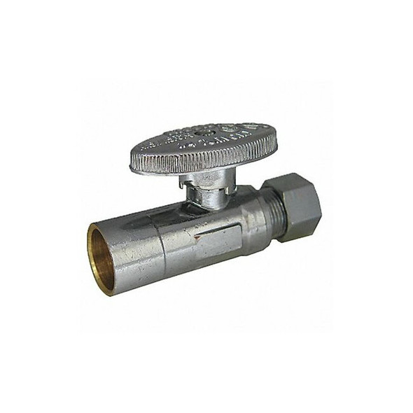 Kissler 1/4-Turn Stop, Straight, 1/2 Inx3/8 In 88-9010