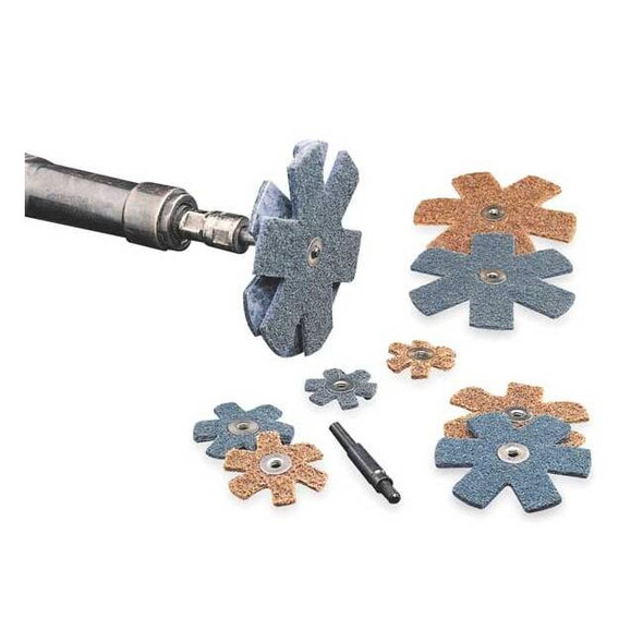 Scotch-Brite Abrasive Star, 4 in Dia, Coarse 7000120968