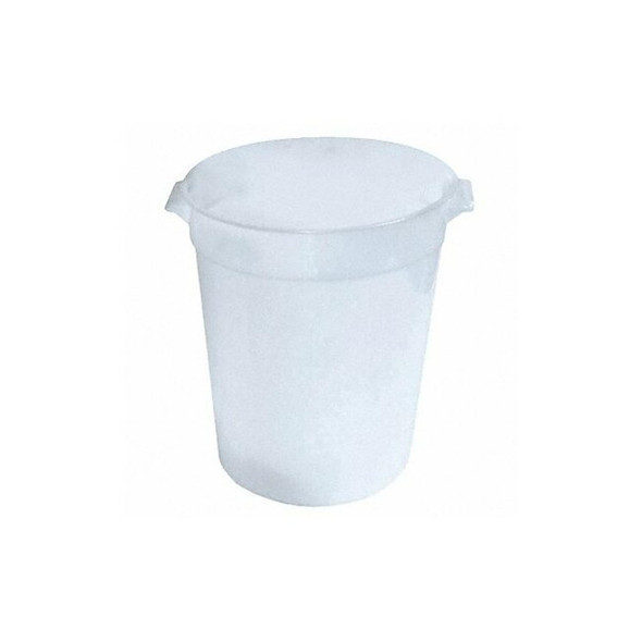 Crestware Stackable Round Container, White, Polyethylene RCW4