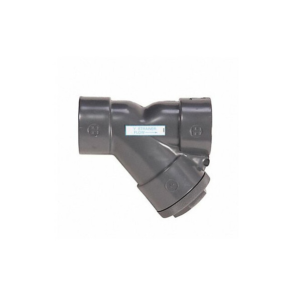 Hayward Flow Control Y Strainer,7 1/8" H,16 mesh,PVC YS00200S