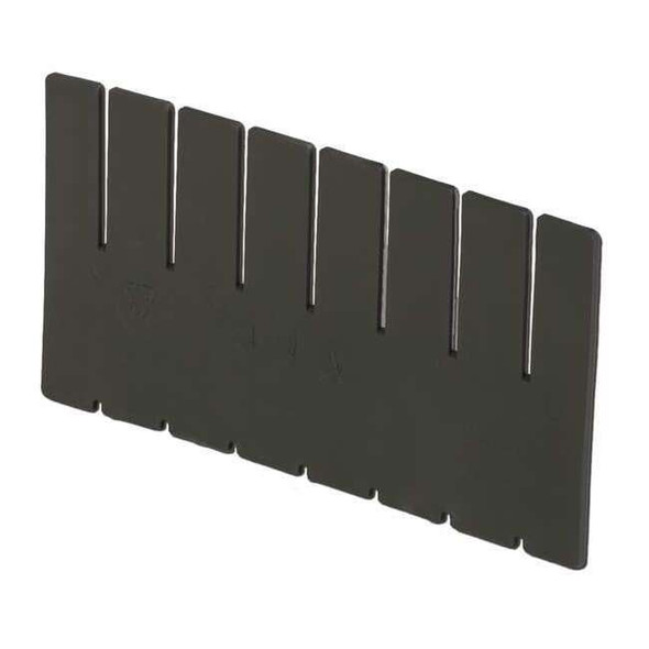 Lewisbins Plastic Divider, Black, 9 5/8 in L, 6 7/8 in H DV1070 XL