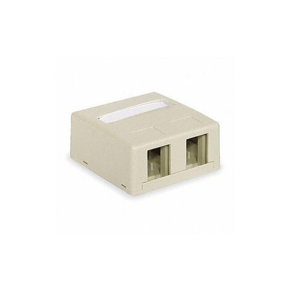 Hubbell Premise Wiring Surface Housing 2 Port HSB2EI Hubbell Premise Wiring Surface Housing 2 Port HSB2EI