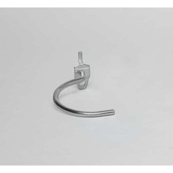 Triton Products 2-1/4 In. Curved Steel Pegboard Hook for 1/8 In. and 1/4 In. Pegboard, PK10 75200