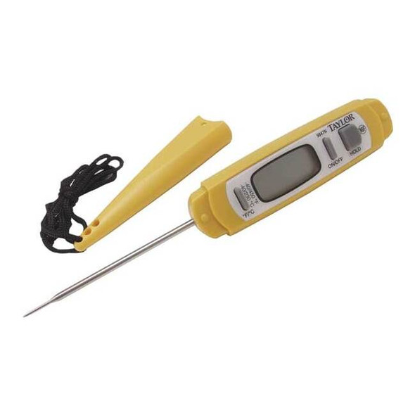 Taylor 6" LCD Digital Food Service Thermometer with -40 to 450 (F) 9847FDA