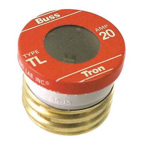 Eaton Bussmann Plug Fuse, 20A, 10kA at 125V AC, 4 PK TL-20