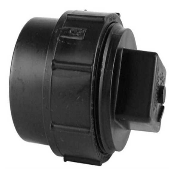 Manufacturer Varies ABS, Cleanout Straight, 2 in, 2 in NPT 03002