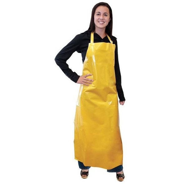 Ansell Bib Apron,Universal,Yellow,Polyurethane 56-801